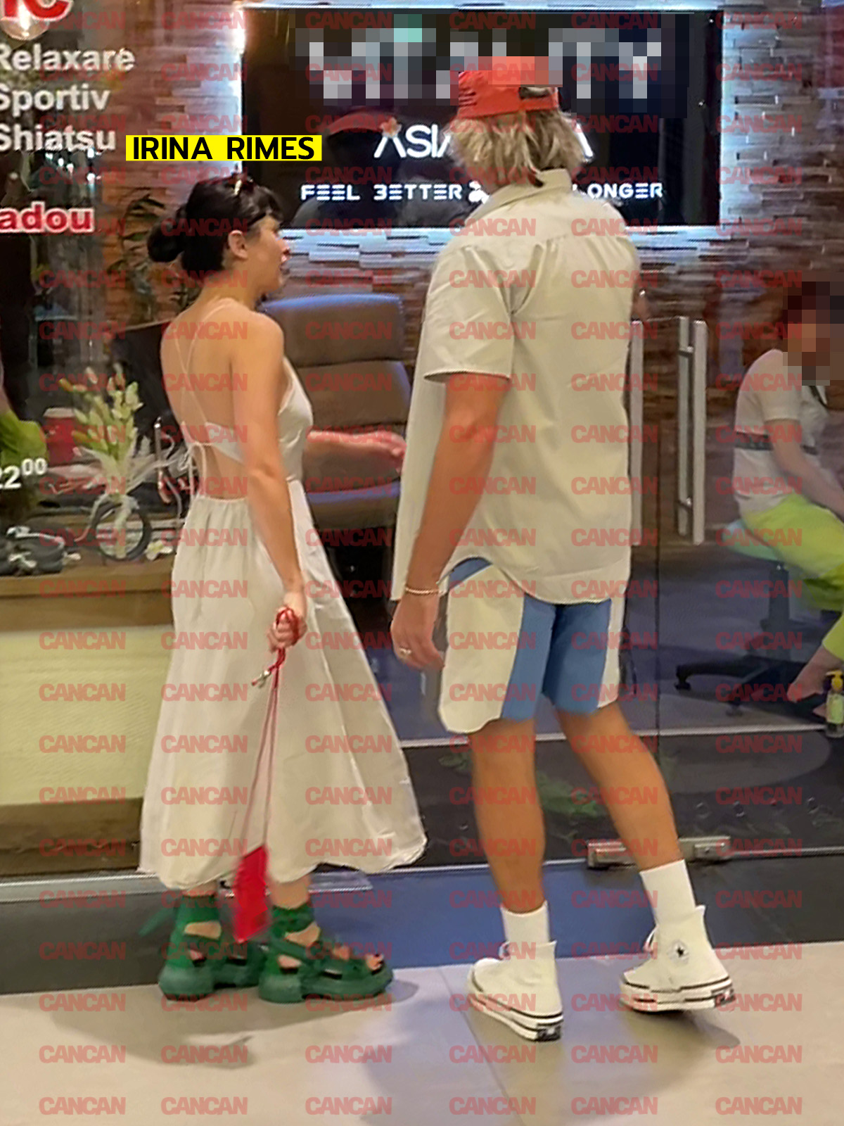 Irina Rimes și David Goldcher ajung la salonul de masaj asiatic