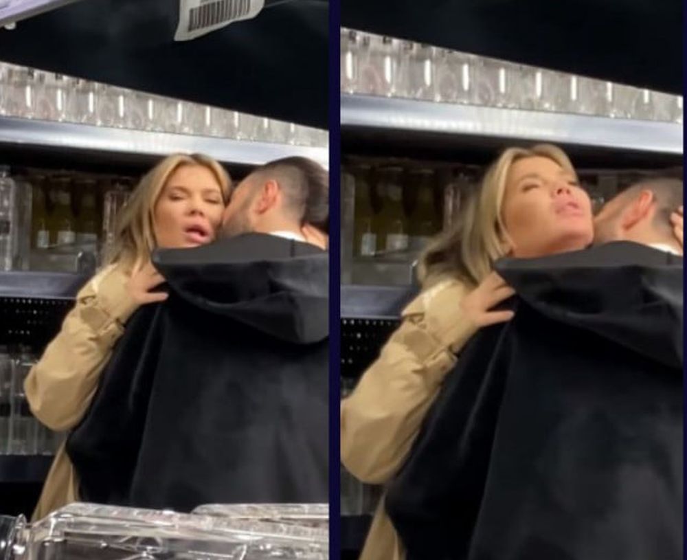 Imagine Stire Filmuleț cu Gina Pistol sărutată pasional într-un supermarket din București. Imaginile au stârnit numeroase controverse la momentul publicării | 2review.ro