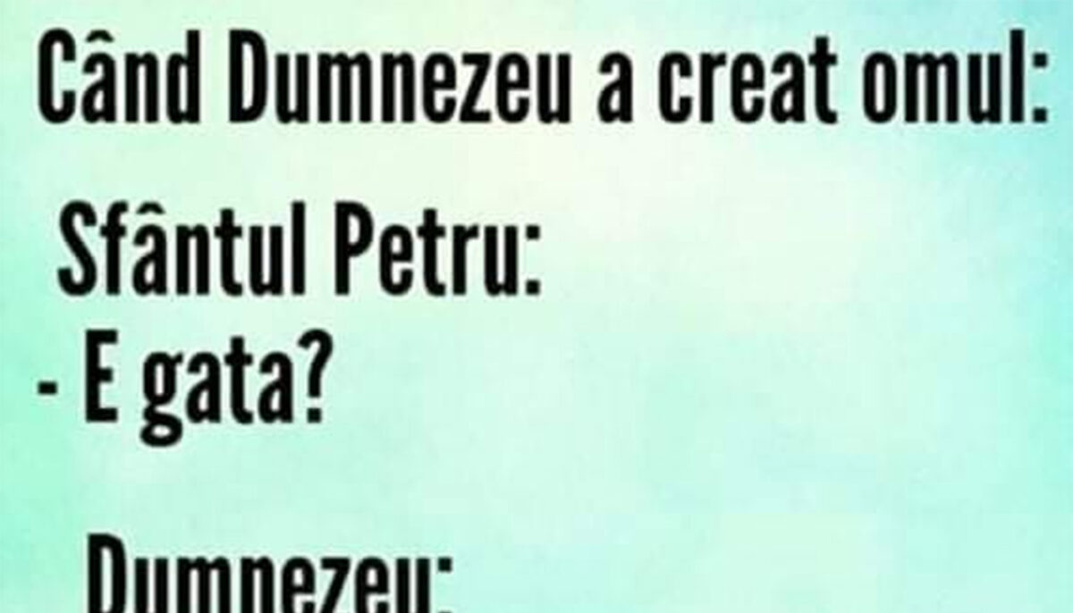 Imagine Stire BANC | Ce s-a întâmplat când Dumnezeu a creat omul, de fapt | 2review.ro