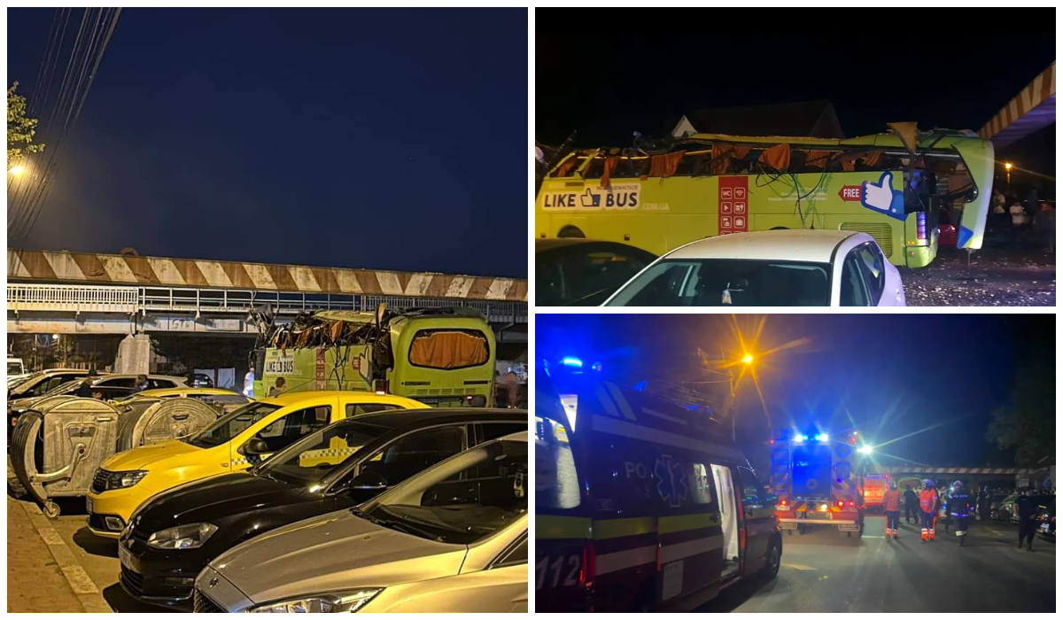 Greșeala pe care ar fi făcut-o șoferul autocarului de ucraineni. Cum ar fi ajuns să lovească limitatorul din Năvodari