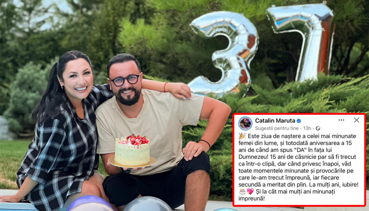 Imagine Stire Cătălin Măruță a vrut să îi ureze soției, Andra, „La mulți ani!”, dar s-a făcut de râs! Totul e.. public! | 2review.ro