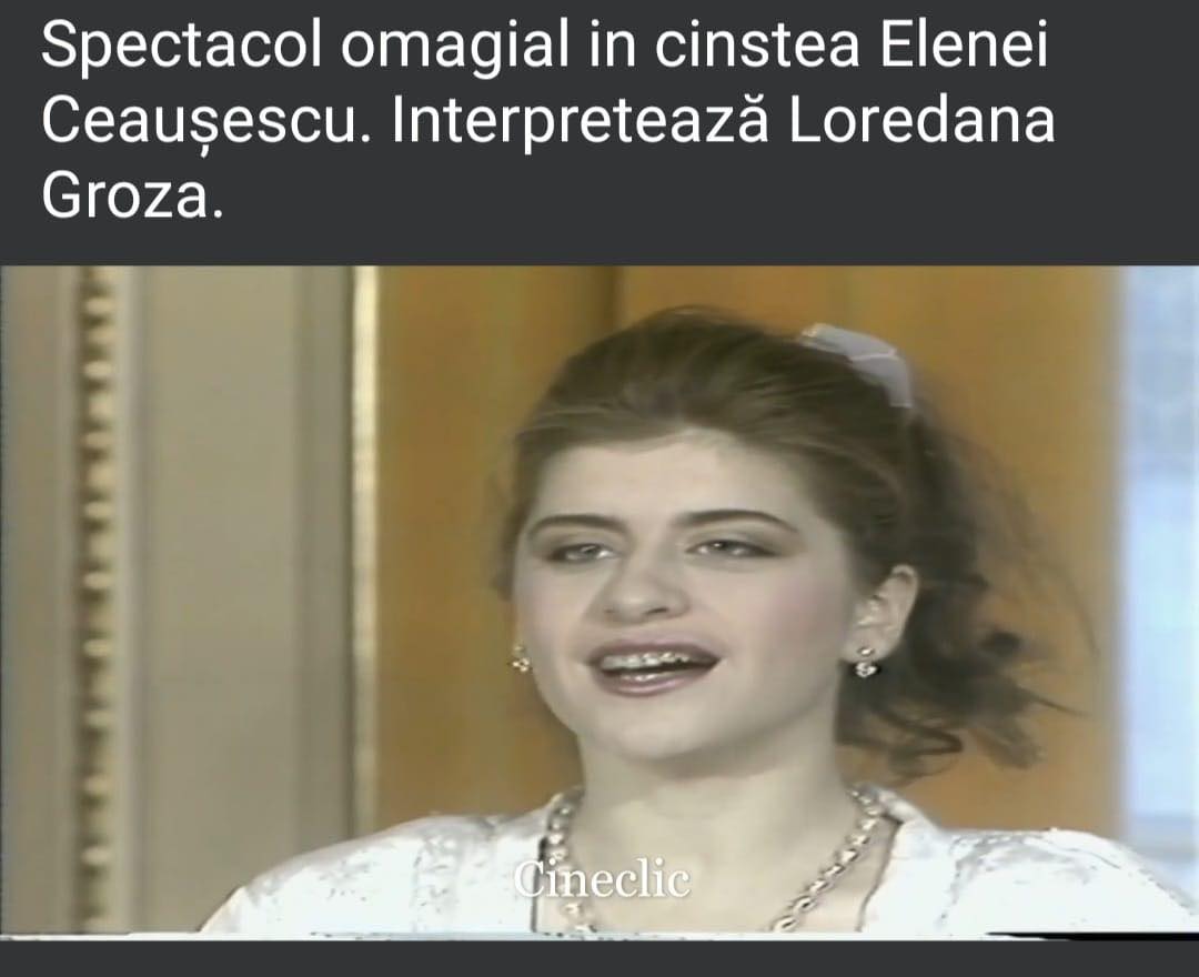 Filmarea rușinoasă cu Loredana Groza a apărut! Pe internet au fost postate imagini cu vedeta cântând în cinstea Elenei Ceaușescu, înainte de Revoluția din decembrie 1989