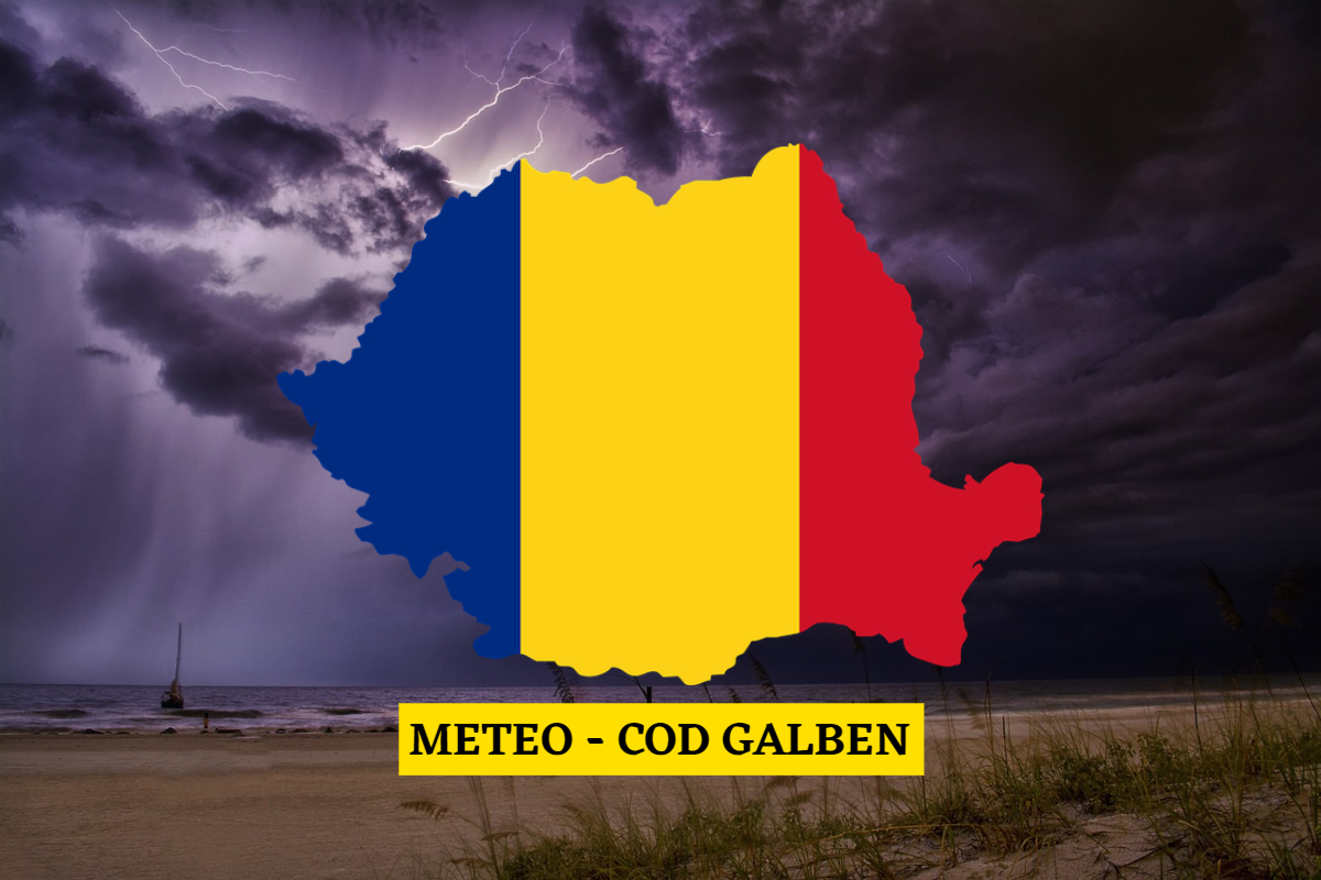 Prognoză meteo emisă de ANM în cursul zilei de miercuri. Cod galben de furtună în județul Gorj
