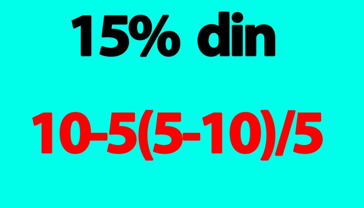 Imagine Stire Test de inteligență pentru matematicieni | Cât este 15% din 10-5(5-10)/5? | 2review.ro