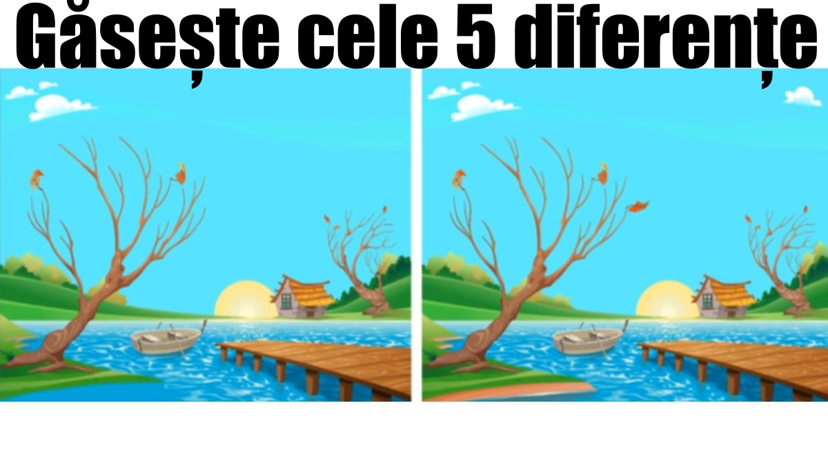 Imagine Stire Test de inteligență | Găsește cele 5 diferențe în 30 de secunde și te poți considera un geniu | 2review.ro