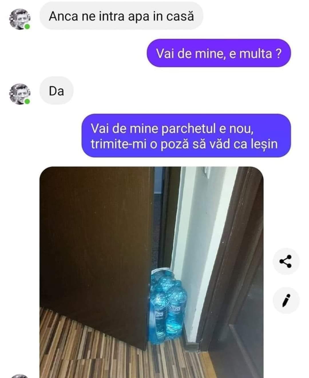 BANCUL ZILEI | „Iubito, ne-a intrat multă apă în apartament” 