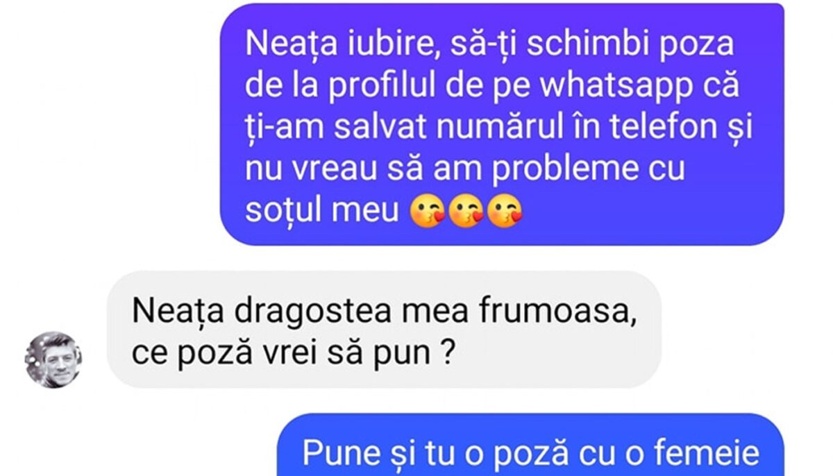 Imagine Stire Bancul sfârșitului de săptămână | „Iubire, să-ți schimbi poza de la profilul de pe WhatsApp” | 2review.ro