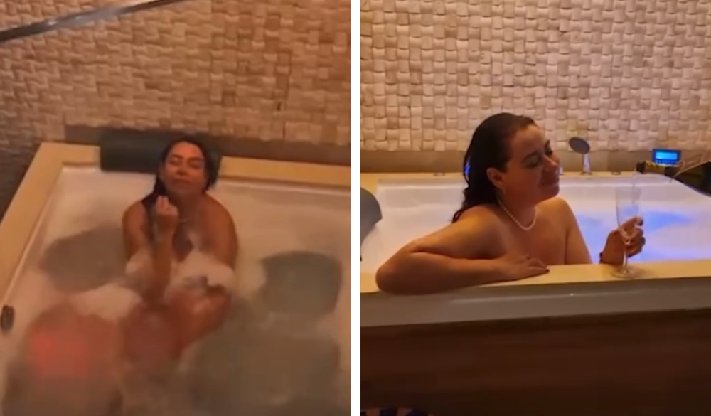 Imagine Stire Oana Roman a renunțat complet la inhibiții! S-a filmat goală într-un jacuzzi | VIDEO | 2review.ro