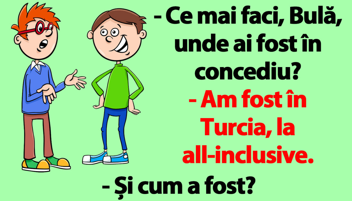Imagine Stire BANC | Bulă a fost în concediu, la all-inclusive în Turcia | 2review.ro