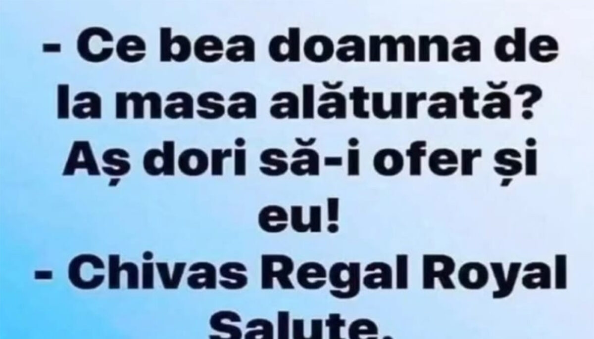 Imagine Stire BANCUL ZILEI | „Ce bea doamna de la masa alăturată?” | 2review.ro