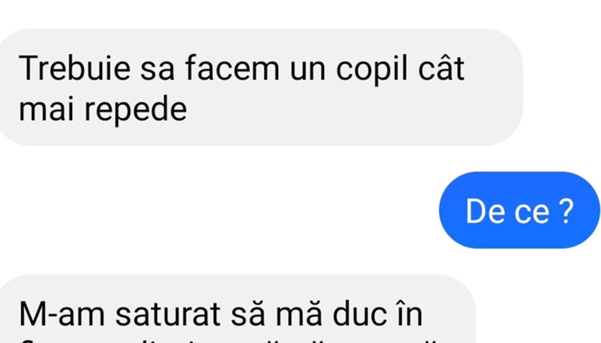 Imagine Stire Bancul de weekend | „Trebuie să facem un copil cât mai repede” | 2review.ro