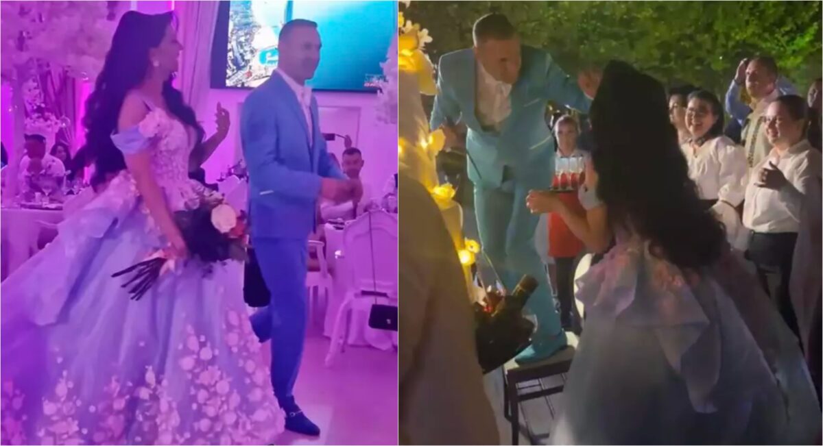 Imagine Stire Invitații de la nunta lui Alin Oprea au rămas fără replică. Așa ceva se vede rar în România, ce surpriză le-a pregătit | 2review.ro