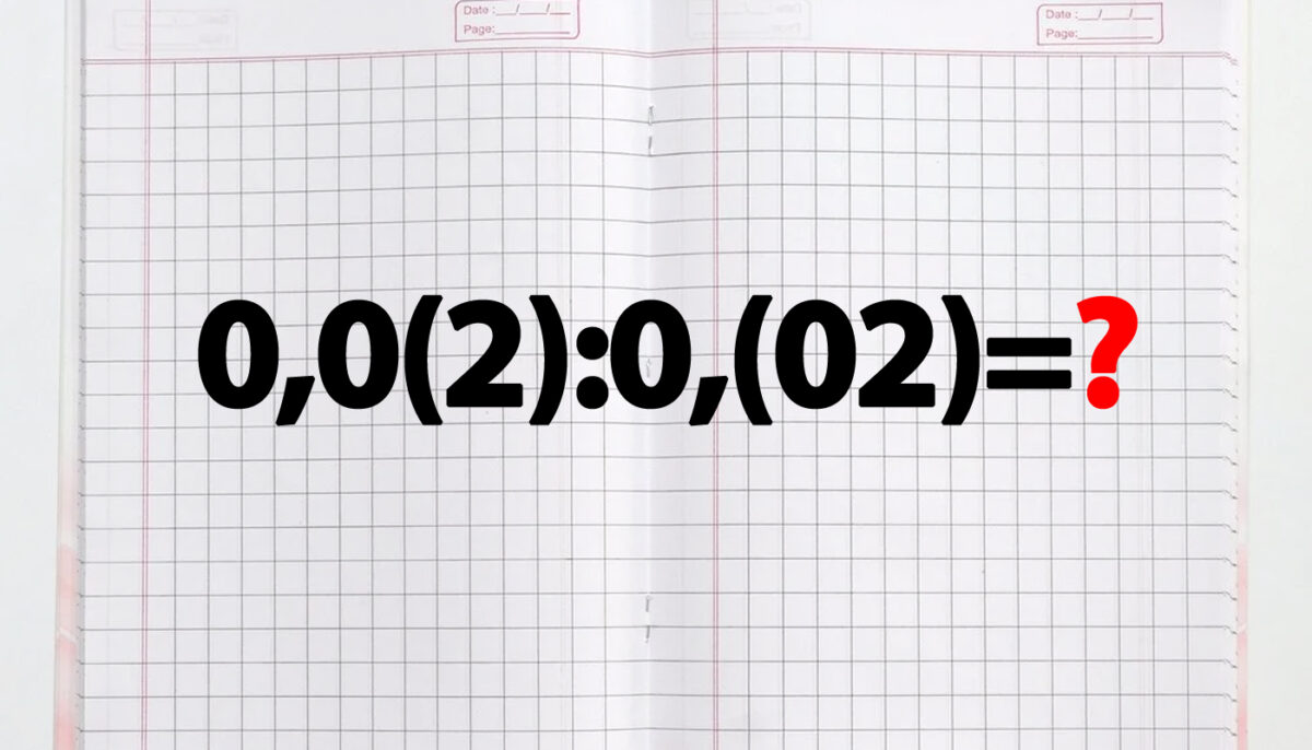 Imagine Stire Test IQ exclusiv pentru matematicieni | Calculați 0,0(2):0,(02) | 2review.ro