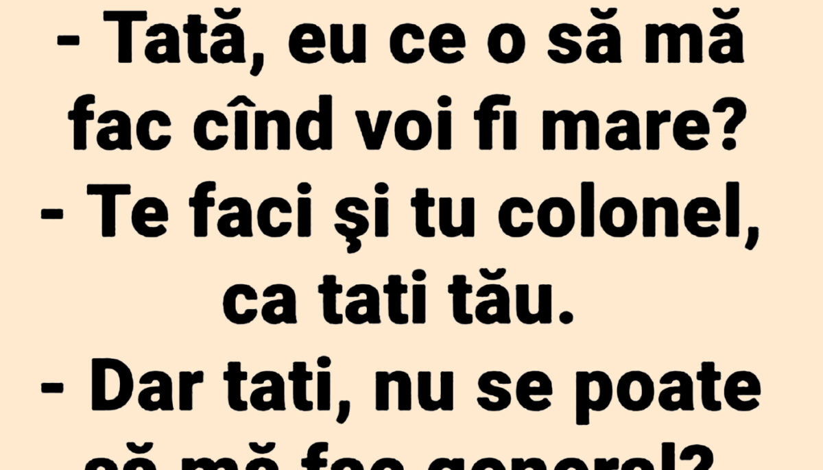 Imagine Stire BANCUL ZILEI | „Tati, eu ce o să mă fac când voi fi mare?” | 2review.ro