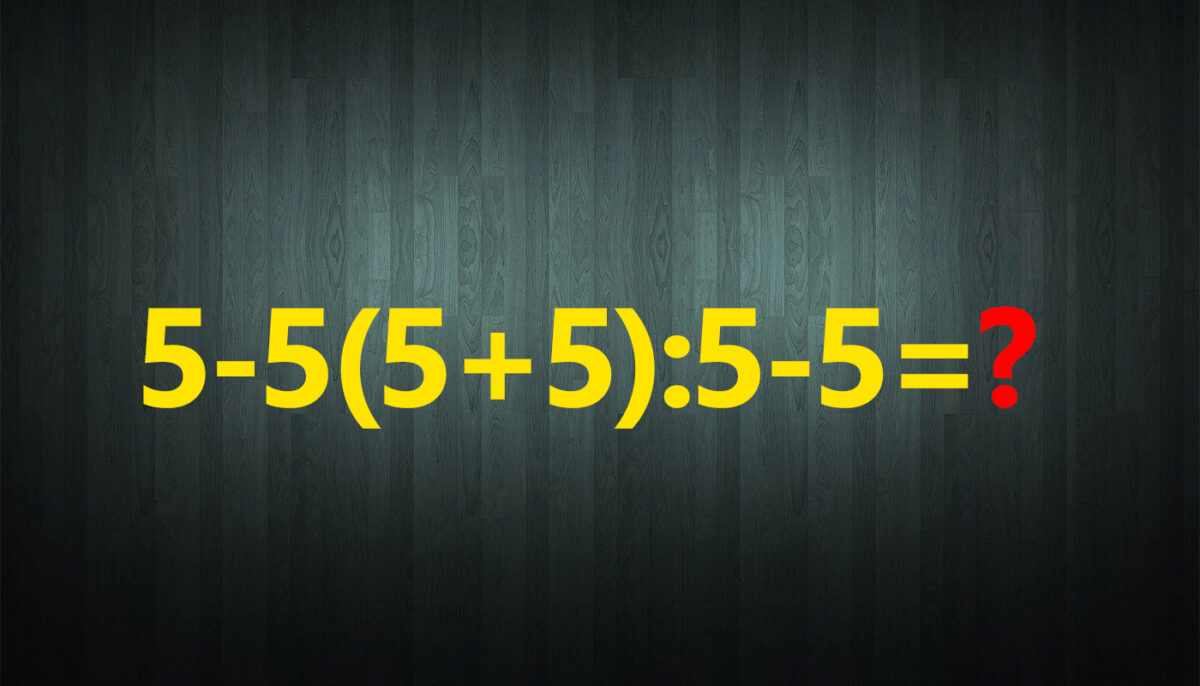Imagine Stire TEST IQ | Calculați 5-5(5+5):5-5? | 2review.ro