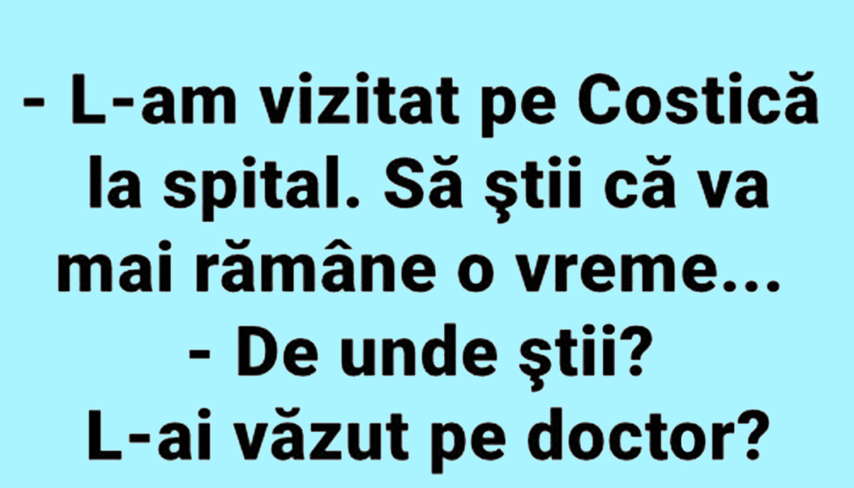 Imagine Stire BANC | „L-am vizitat pe Costică la spital” | 2review.ro