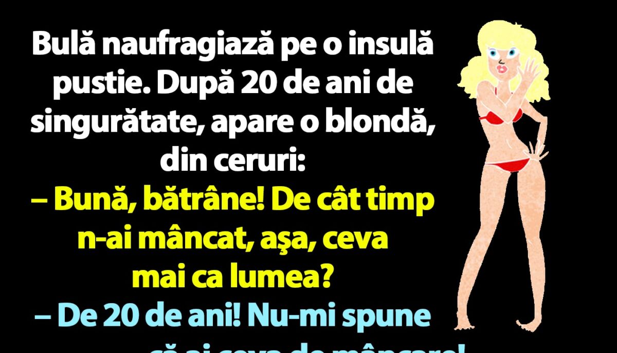 Imagine Stire BANC | Bulă, blonda și insula pustie | 2review.ro