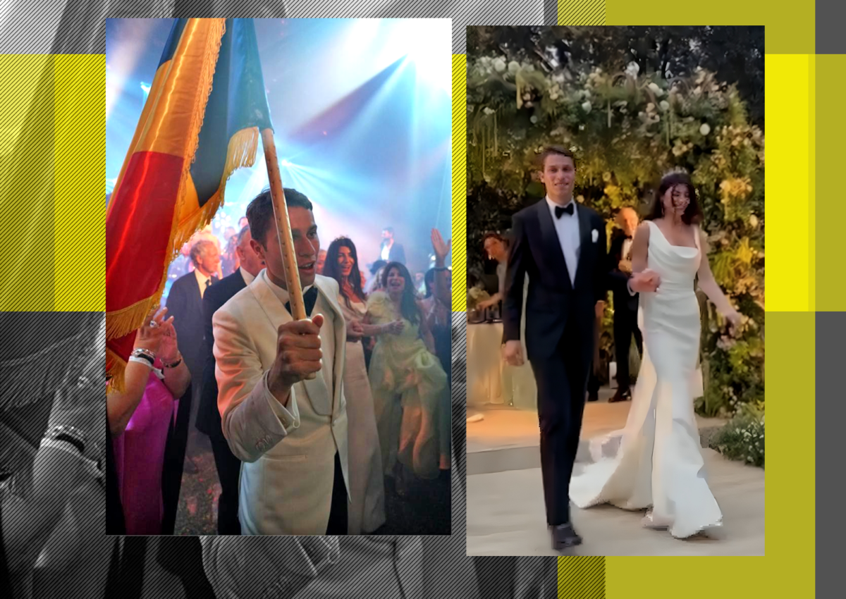 Momente unice de la nunta de 5,5 milioane de dolari de la Veneția! Ce a făcut miliardarul american al fiicei lui Geoană cu steagul României