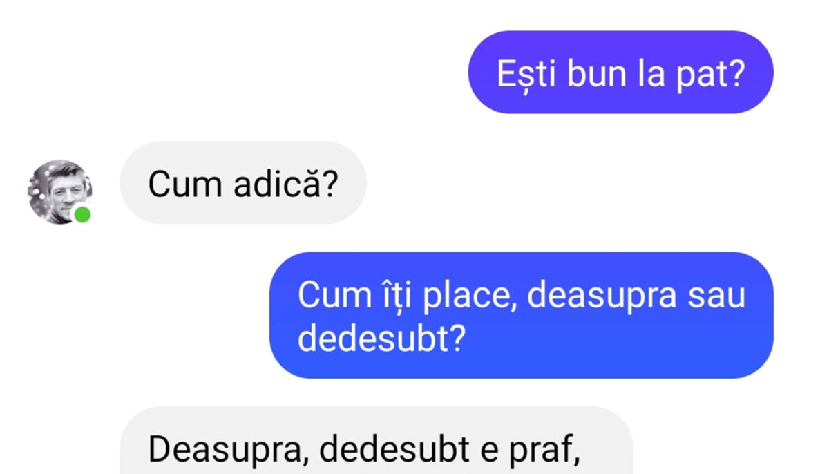 Imagine Stire Bancul începutului de săptămână | „Ești bun la pat?” | 2review.ro