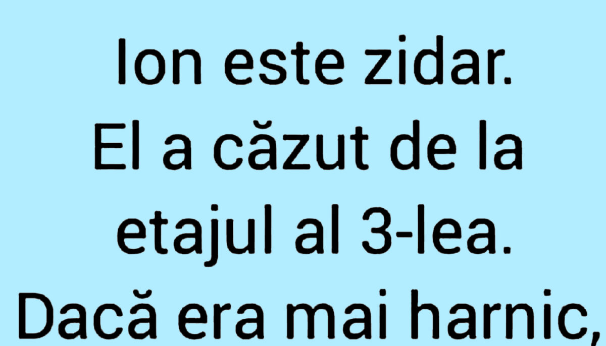 Imagine Stire BANCUL ZILEI | Ion este zidar | 2review.ro