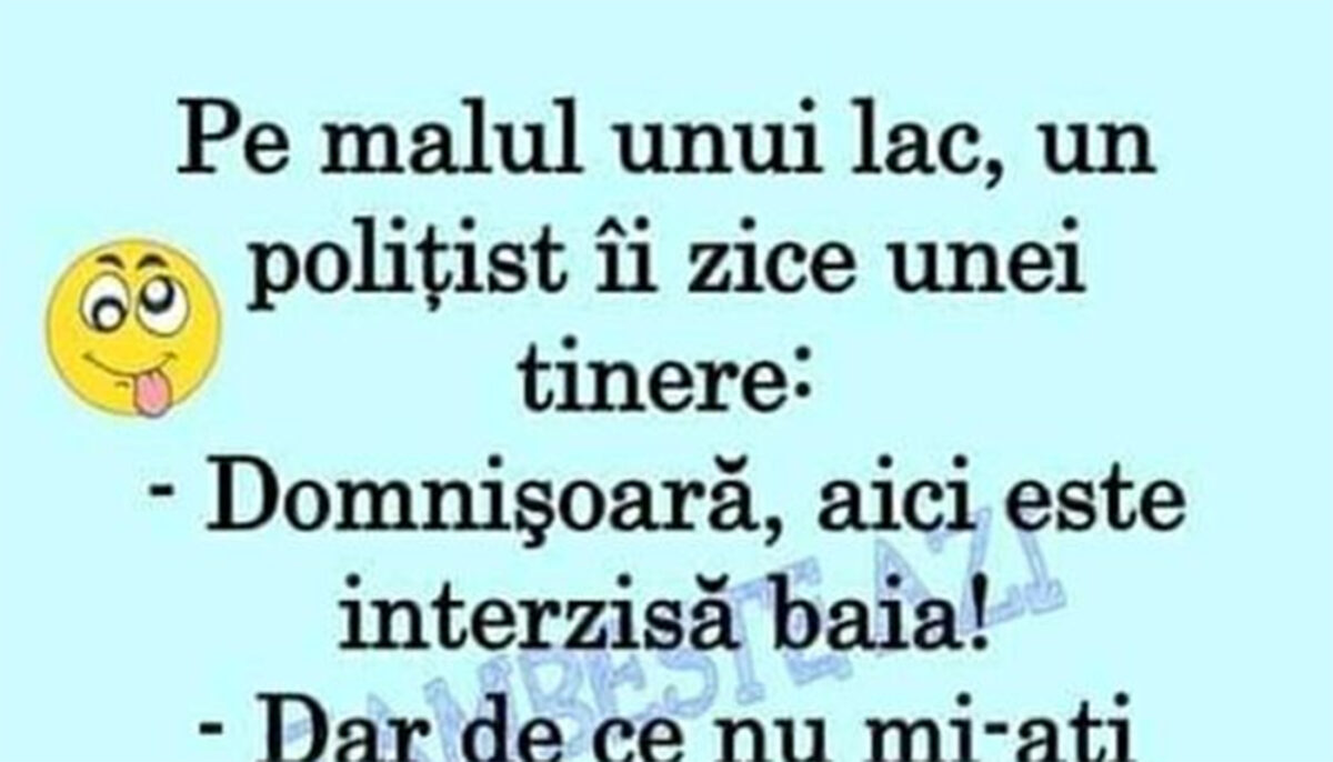 Imagine Stire BANC | Polițistul, domnișoara și scăldatul | 2review.ro