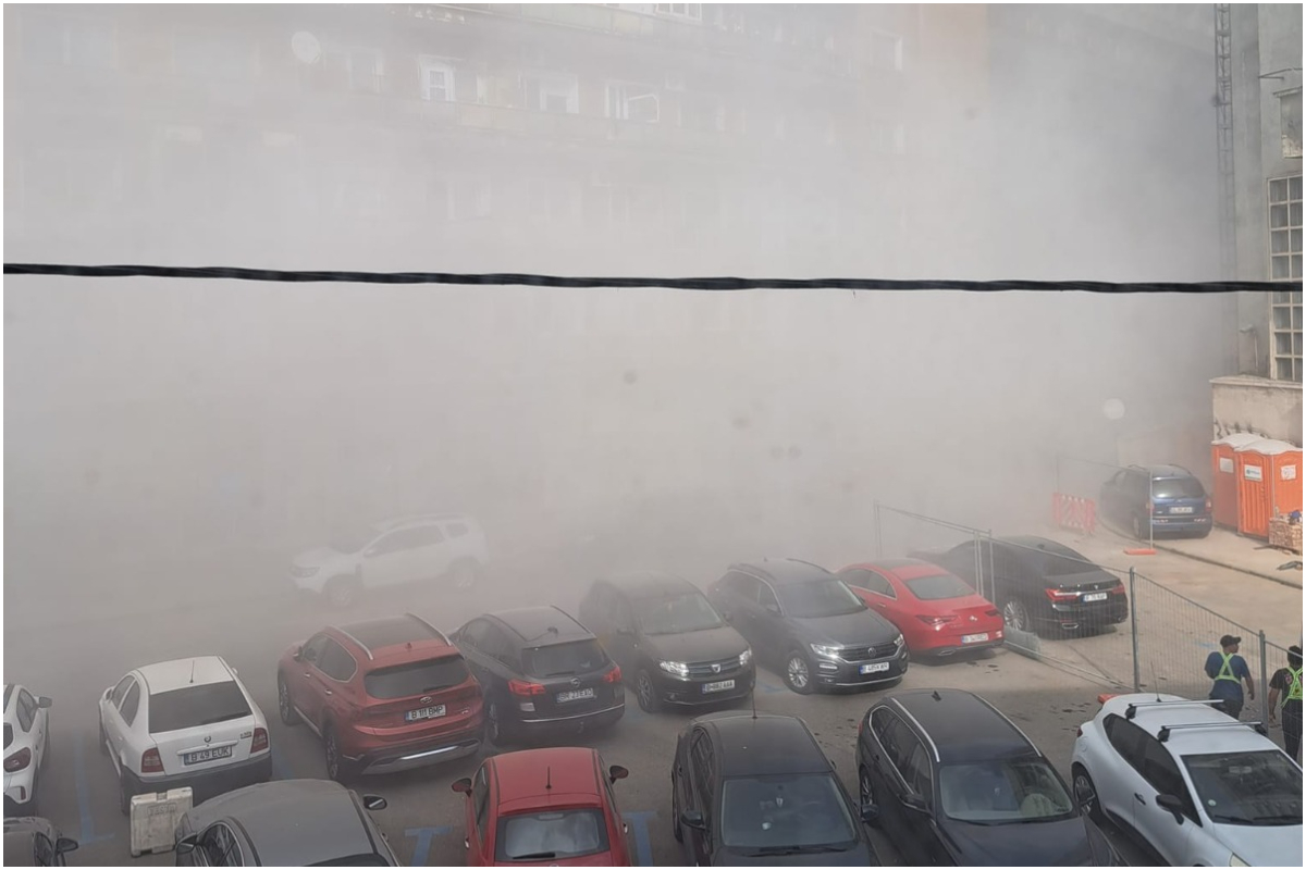Au crezut că a venit apocalipsa! Locuitorii din centrul Bucureștiului, înecați într-un nor dens de praf după o decizie controversată luată de autorități | FOTO