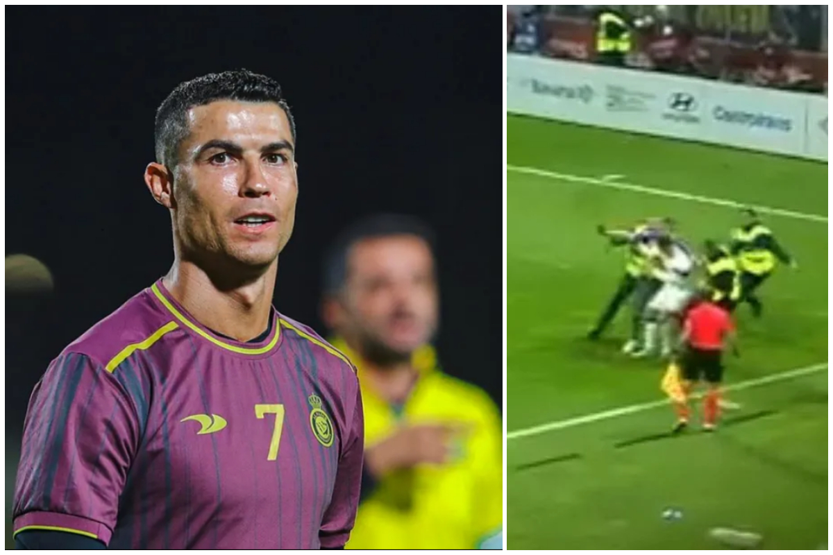 Momente de panică la meciul Bosnia – Portugalia! Cristiano Ronaldo a fost atacat de un fan 
