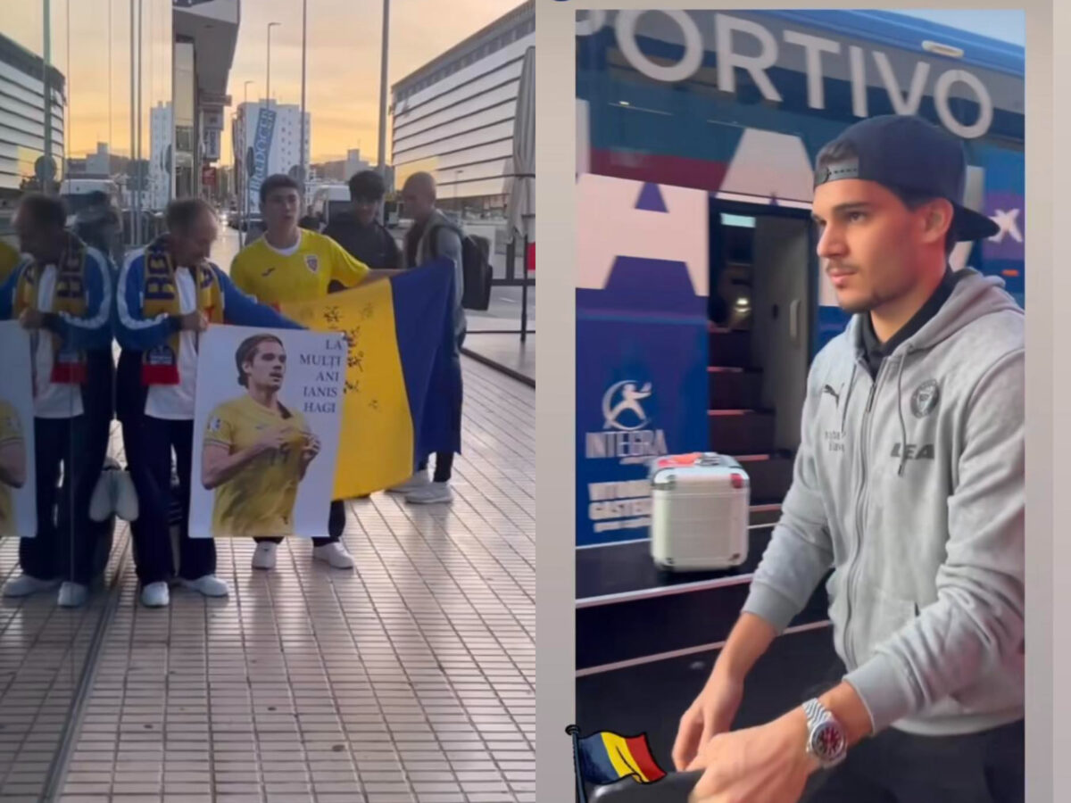Surpriză mare pentru Ianis Hagi de ziua lui, în Spania. Ce au făcut suporterii când a coborât din autocarul echipei