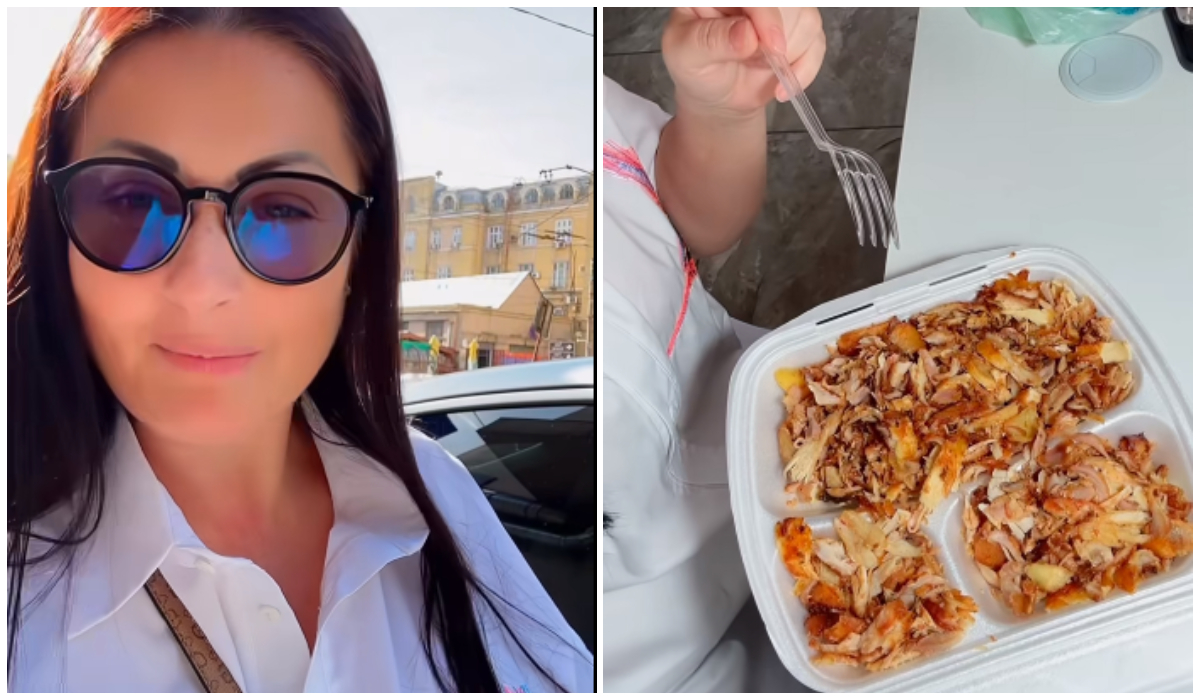 Imagine Stire Gabriela Cristea, taxată dur după ce a mâncat o șaorma uriașă: „Ia și un rachiu că ești obișnuită”. Cum s-a filmat prezentatoarea | 2review.ro