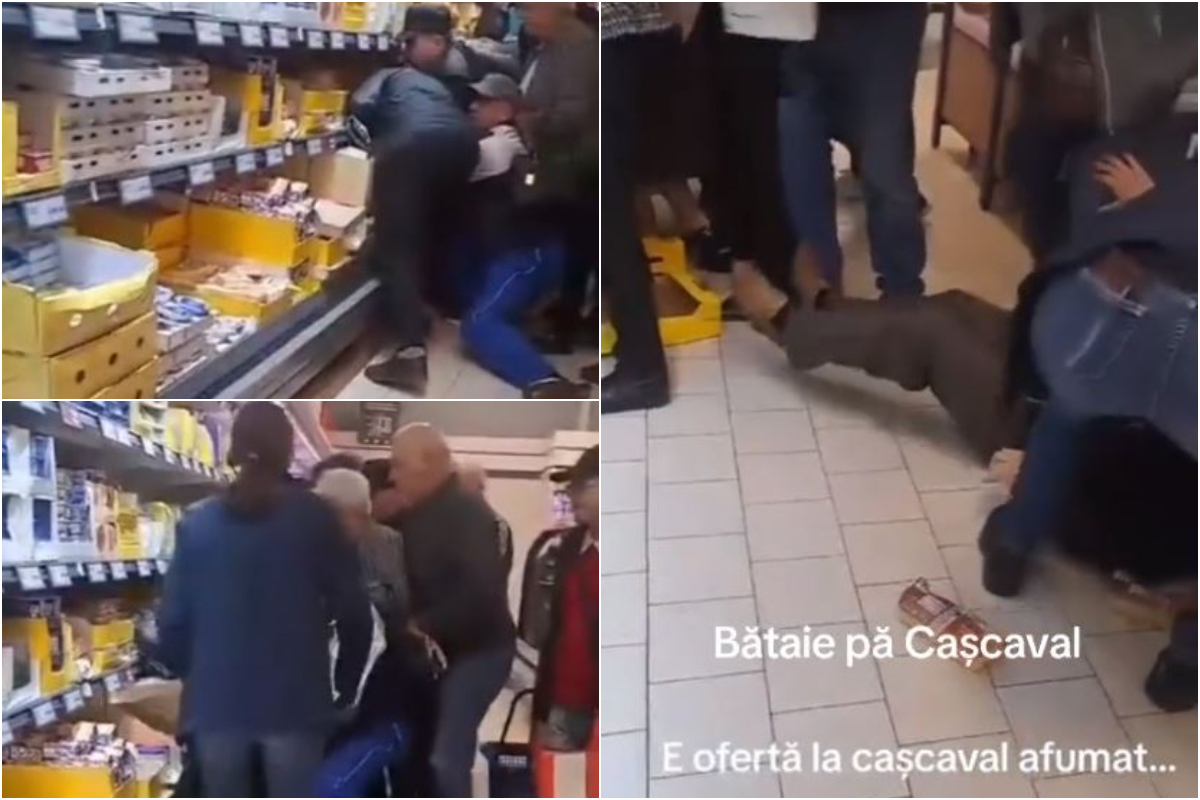 Imagine Stire Haos într-un supermarket din Suceava! Cașcavalul la preț redus i-a făcut pe clienți să se calce în picioare: „Stai domnule, ești nebun la cap?” | 2review.ro