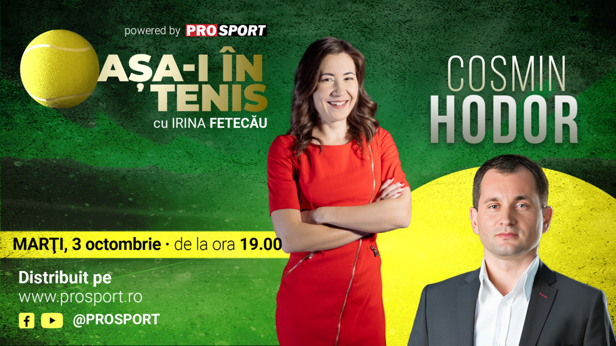 Imagine Stire Cosmin Hodor, invitatul Irinei Fetecău la „Așa-i în tenis”! Tenisul prin ochii fostului PR al Simonei Halep: dedesubturi incendiare | 2review.ro