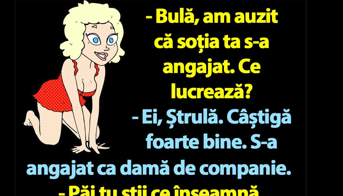 Imagine Stire BANC | Soția lui Bulă s-a angajat ca damă de companie | 2review.ro