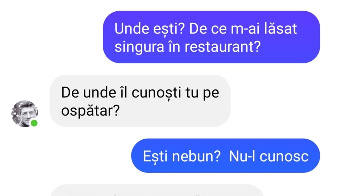 Imagine Stire BANC | „De ce m-ai lăsat singură în restaurant?” | 2review.ro
