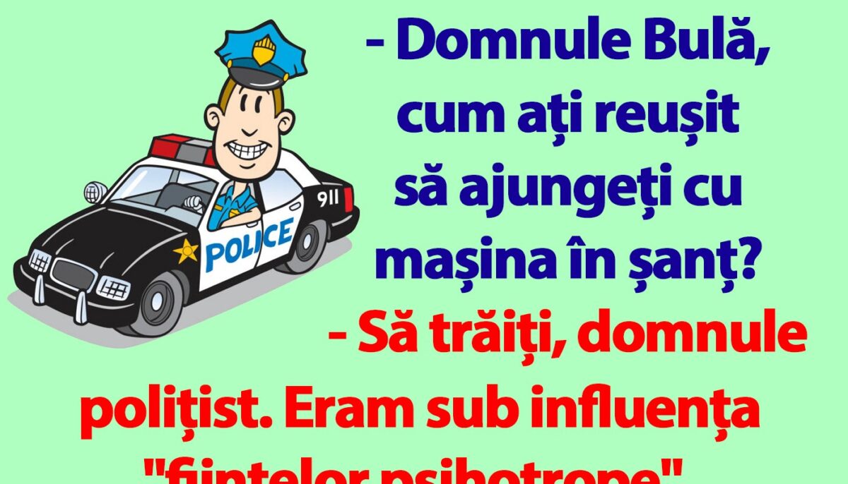 Imagine Stire BANC | „Domnule Bulă, cum ați reușit să ajungeți cu mașina în șanț?” | 2review.ro