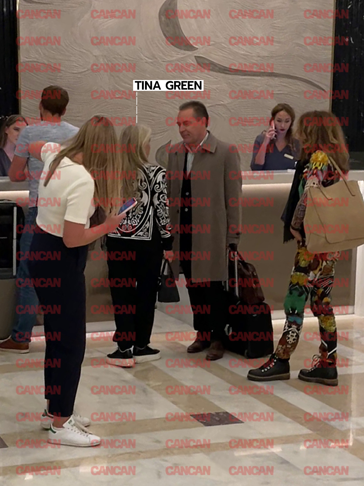 Tina Green, la recepția de la Hilton