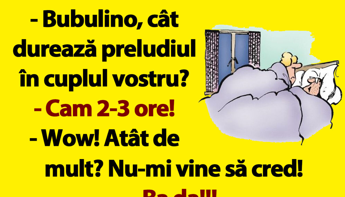 Imagine Stire BANC | Cât durează preludiul pentru Bulă și Bubulina | 2review.ro