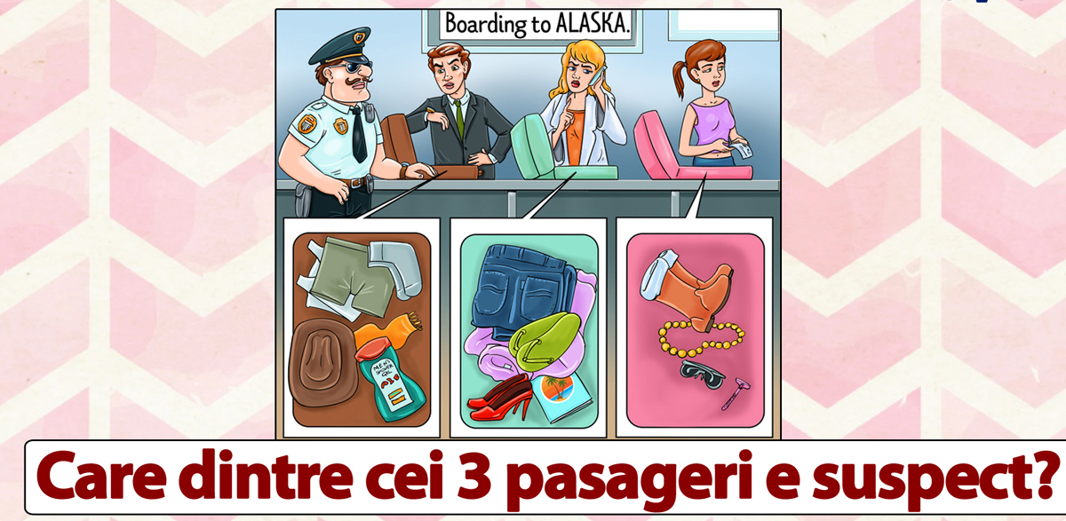Imagine Stire Test de perspicacitate | Care dintre acești 3 pasageri este suspect? | 2review.ro
