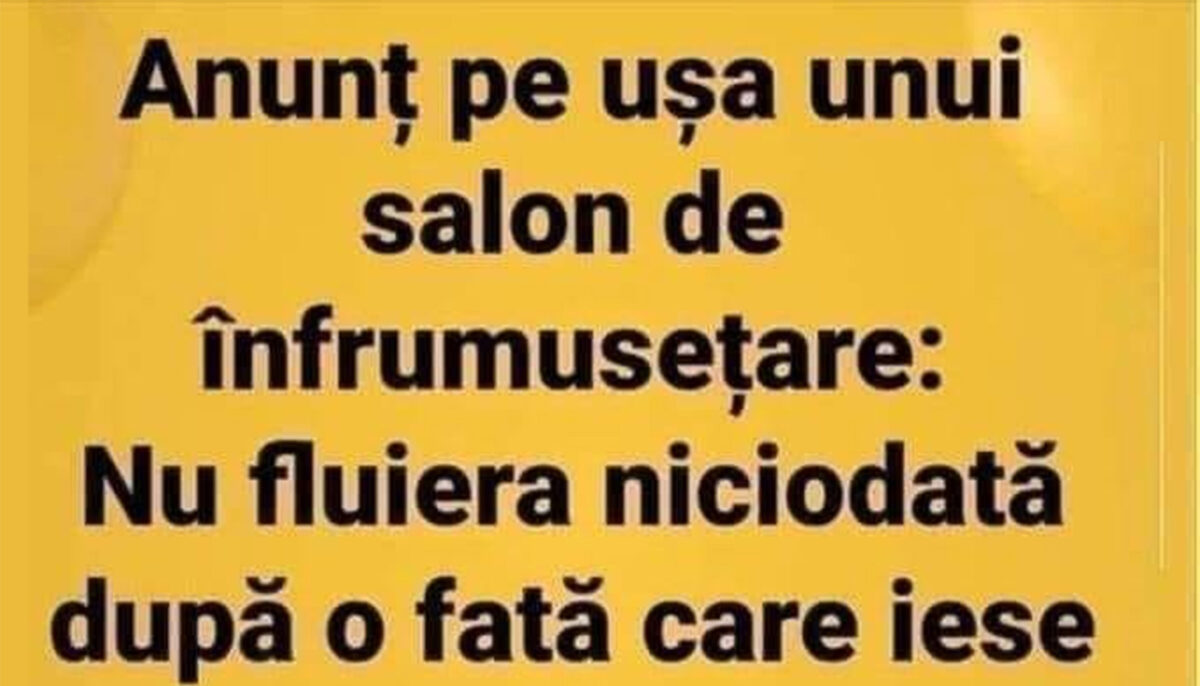 Imagine Stire BANCUL ZILEI | Anunț pe ușa unui salon de înfrumusețare | 2review.ro