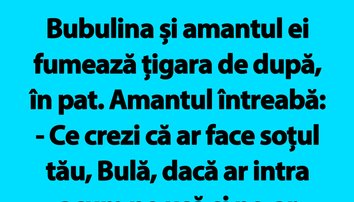 Imagine Stire BANC | Bulă, Bubulina și amantul | 2review.ro