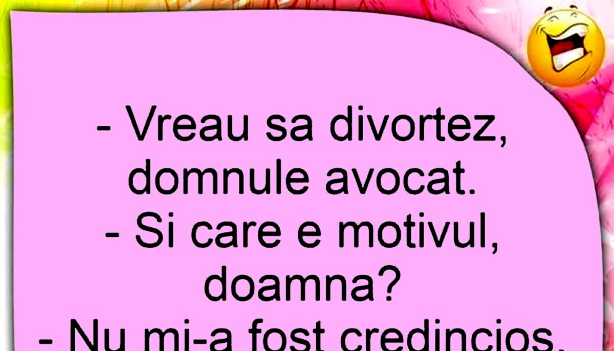 Imagine Stire BANCUL ZILEI | Cel mai tare motiv de divorț | 2review.ro