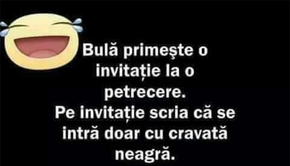 Imagine Stire BANC | Bulă primește invitație la o petrecere | 2review.ro
