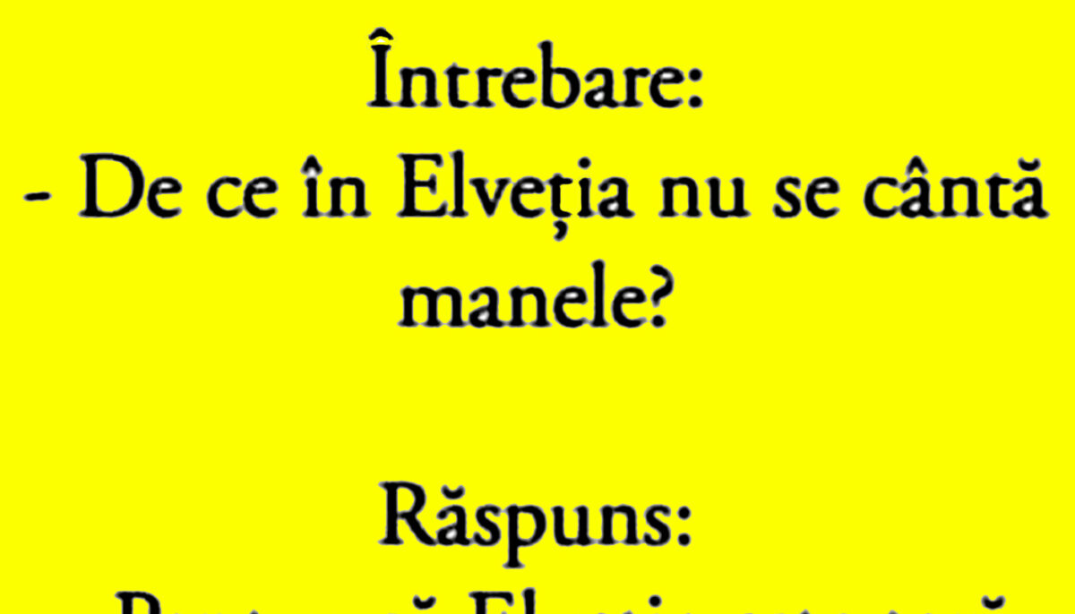 Imagine Stire BANC | De ce în Elveția nu se cântă manele? | 2review.ro