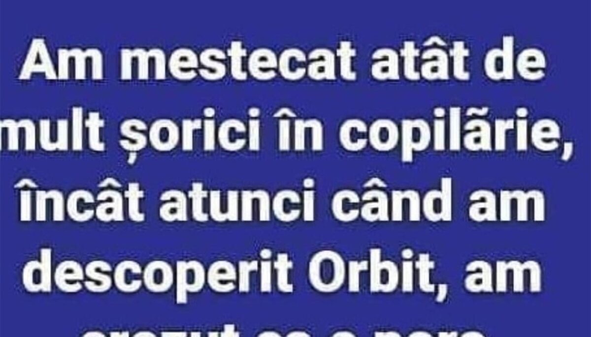 Imagine Stire Bancul sfârșitului de săptămână | Șoriciul și guma Orbit | 2review.ro