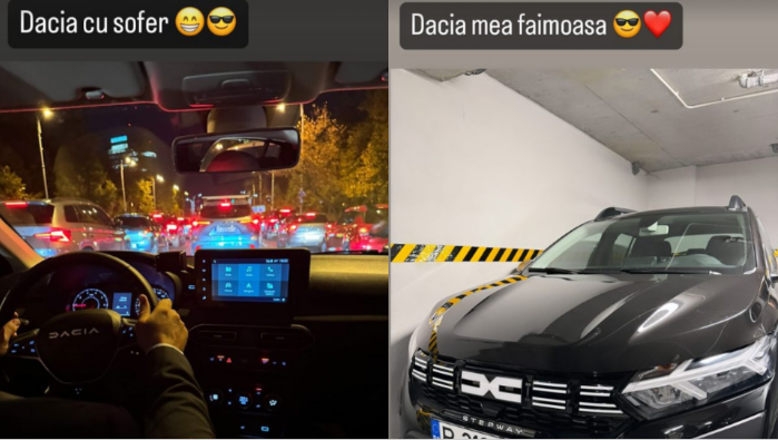 Imaginile cu Dacia, postate de Romina Gingașu/ Sursa foto: Instagram