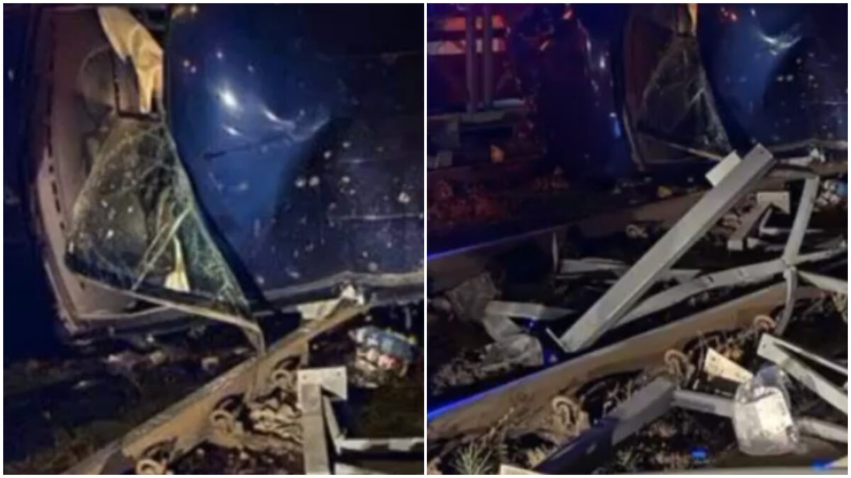 Imagine Stire Beat și cu permisul anulat, un tânăr de 28 de ani s-a avântat pe Șoseaua Virtuții din București. A ajuns să „îmbrățișeze” cu mașina gardul și linia tramvaiului 41 | 2review.ro