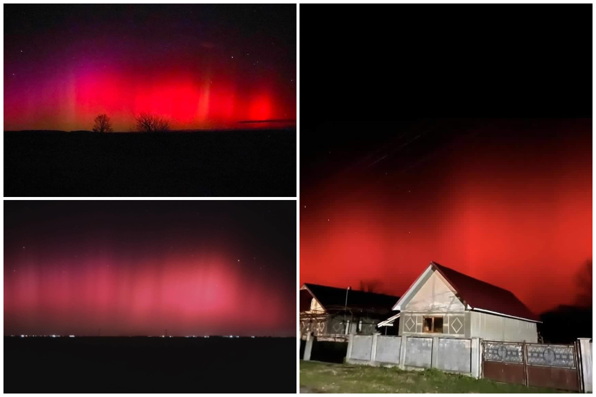 Spectacol pe cerul României! Aurora Boreală, vizibilă în mai multe zone din țară | FOTO