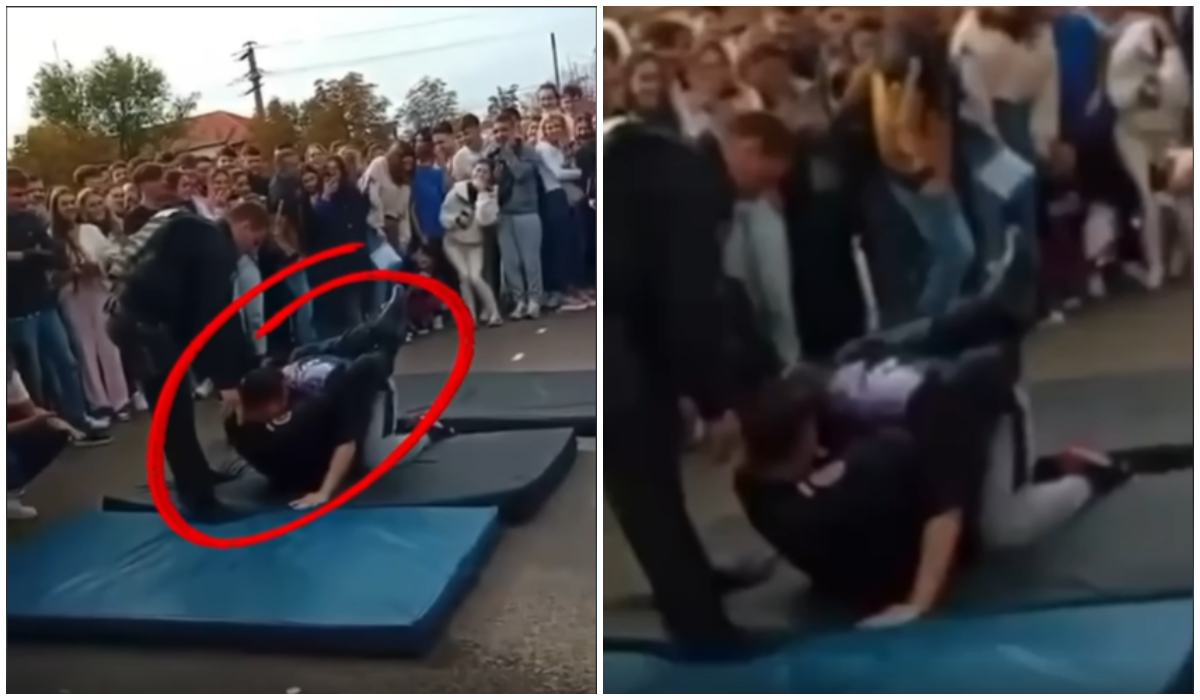 Imagine Stire Adevărul despre filmarea viralizată în România, în care un polițist lovește un licean. Cine era, de fapt, tânărul | 2review.ro