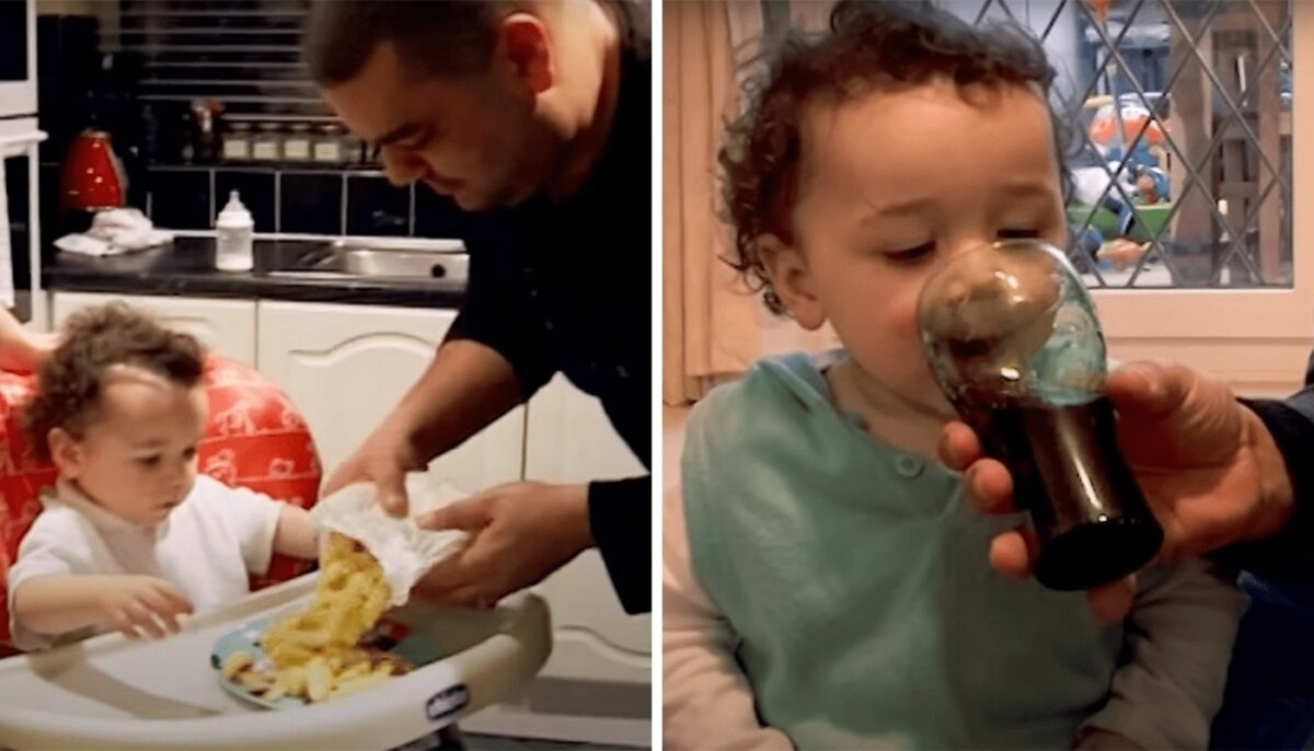 Imagine Stire Doi părinți, puși la zid pentru că și-au hrănit bebelușul, zilnic, cu pizza, burgeri, cartofi prăjiți și Coca-Cola | 2review.ro