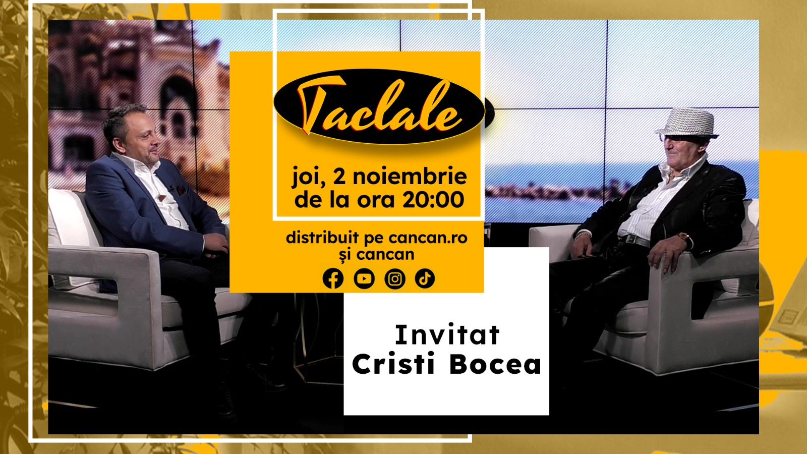 Ediție specială a podcastului Taclale joi, de la ora 21.00. Jurnalistul Liviu Chiriță îl are invitat pe Cristi Bocea, una dintre legendele Constanței de altădată Ediție specială a podcastului Taclale joi, de la ora 21.00. Jurnalistul Liviu Chiriță îl are invitat pe Cristi Bocea, una dintre legendele Constanței de altădată