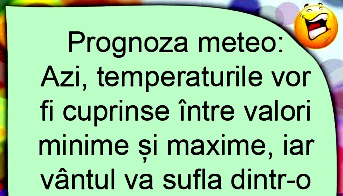 Imagine Stire Bancul sfârșitului de săptămână | Prognoza meteo la români | 2review.ro